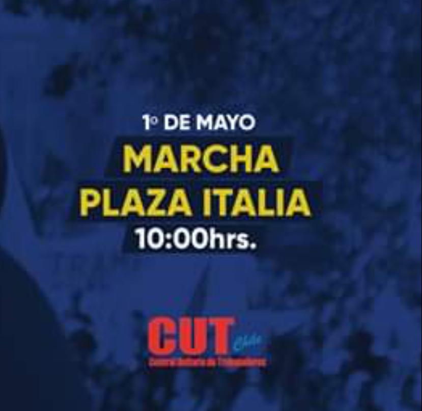 Invitación a marchar el 1 de Mayo.